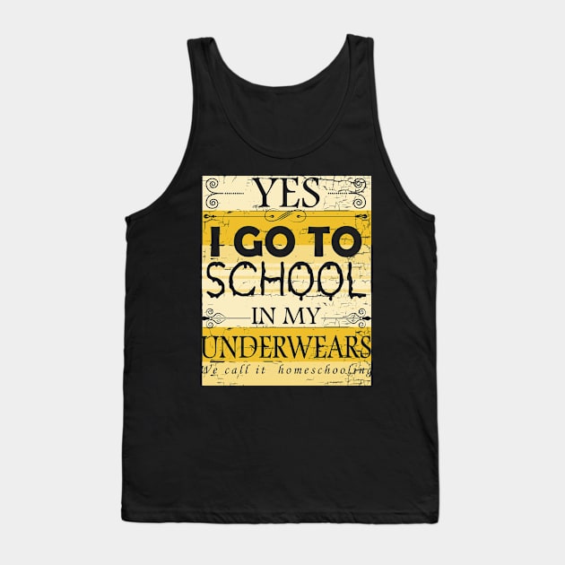 Funny Homeschooling Tank Top by Imutobi